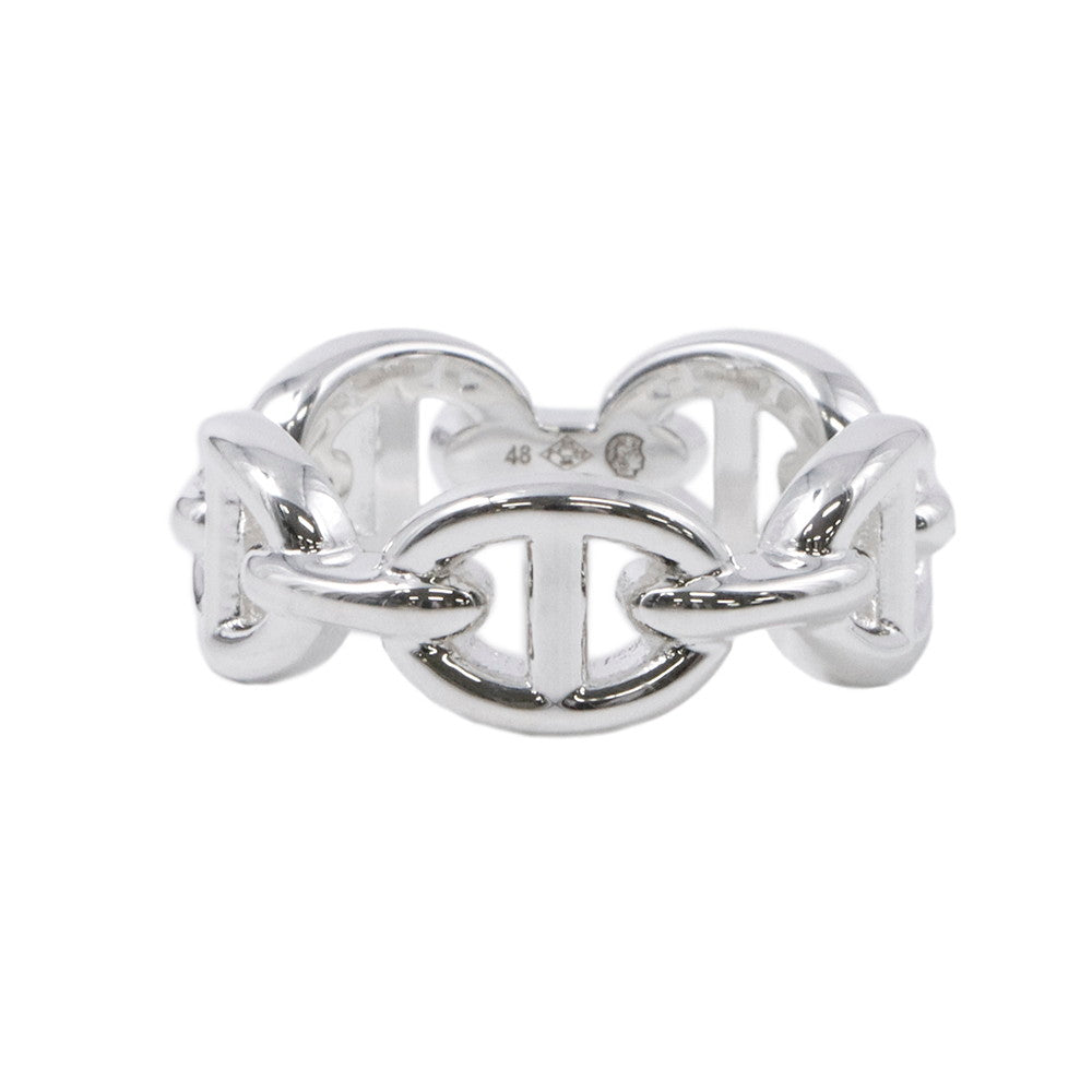 HERMES Chaine d'Ancre Anchene Ring Size PM/48/#8 SV925