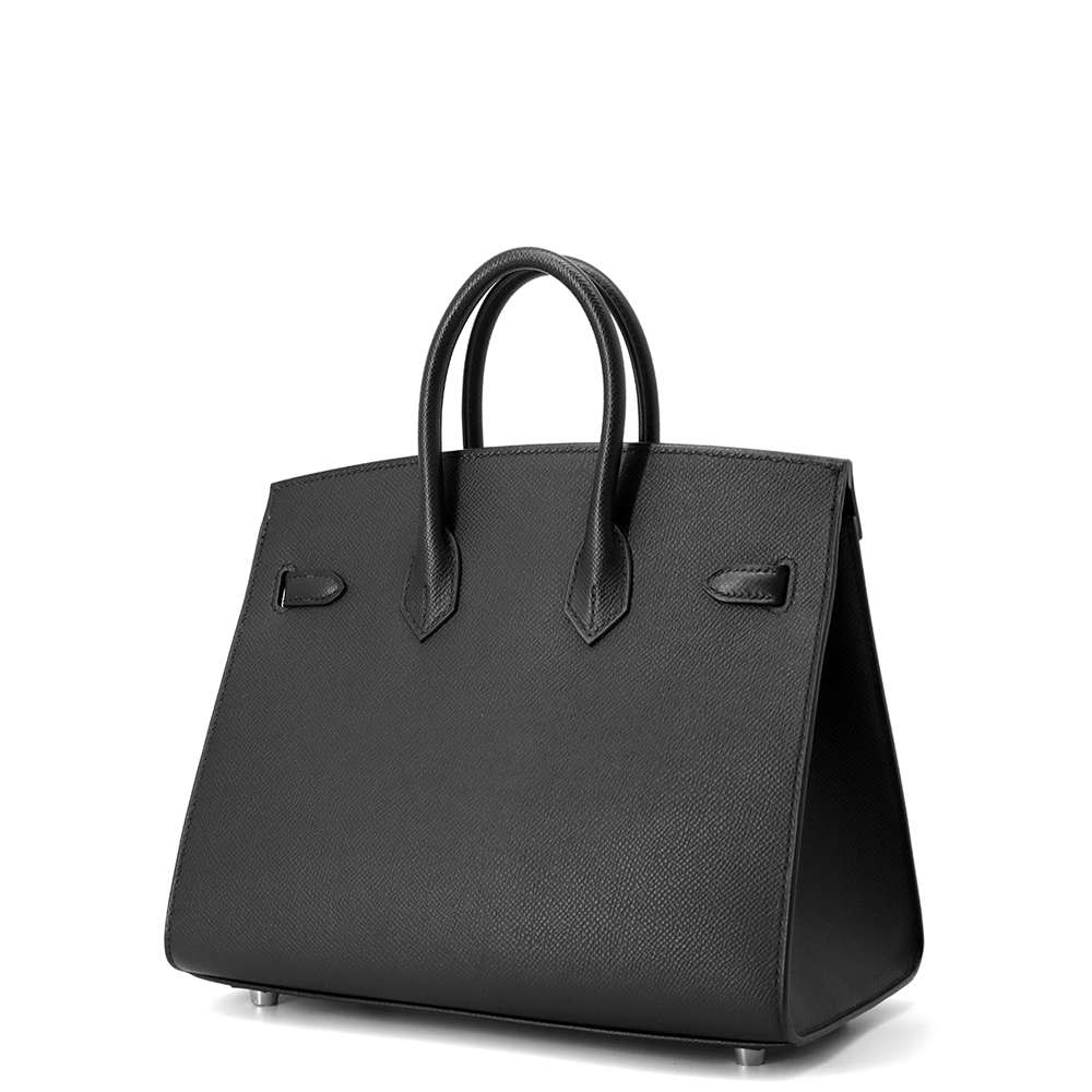 HERMES Birkin Sellier Black Epsom Size 25