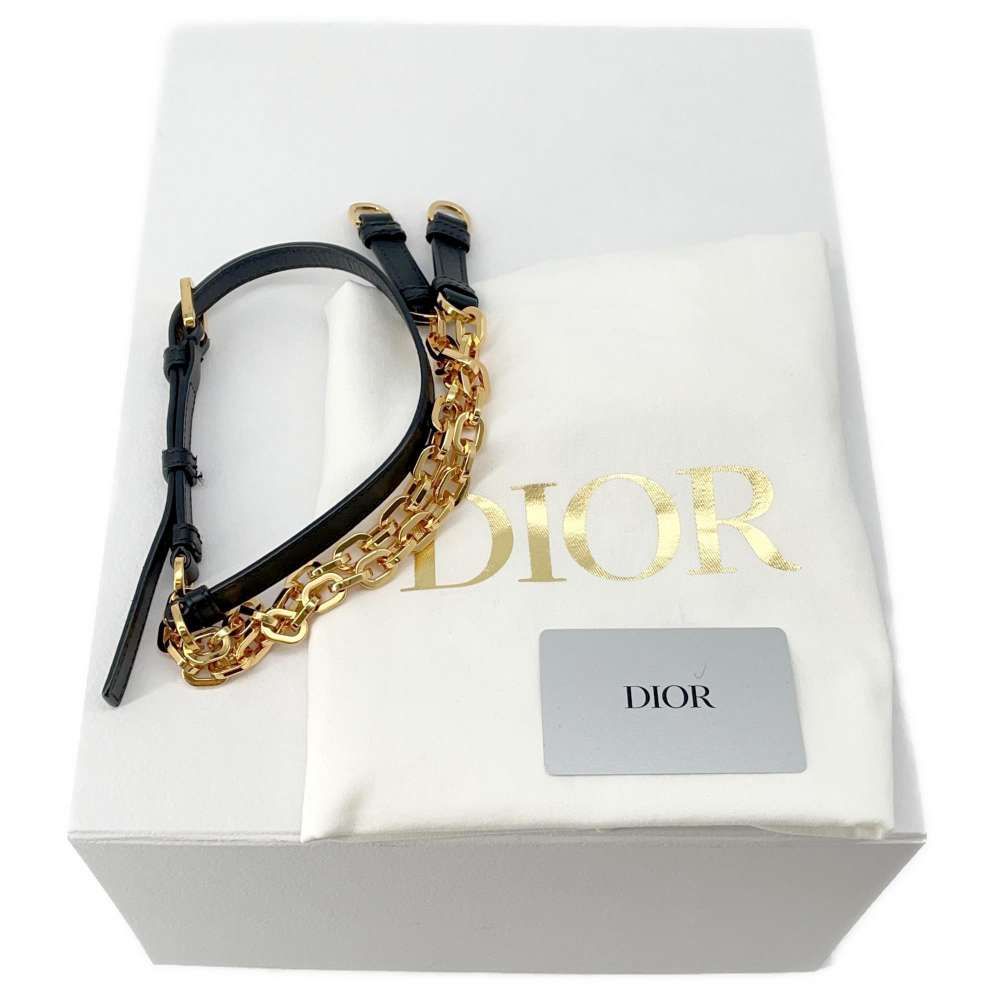 Dior C'est Dior CD Embossed Bag BlackM2271UBHA Calf Leather Size Medium