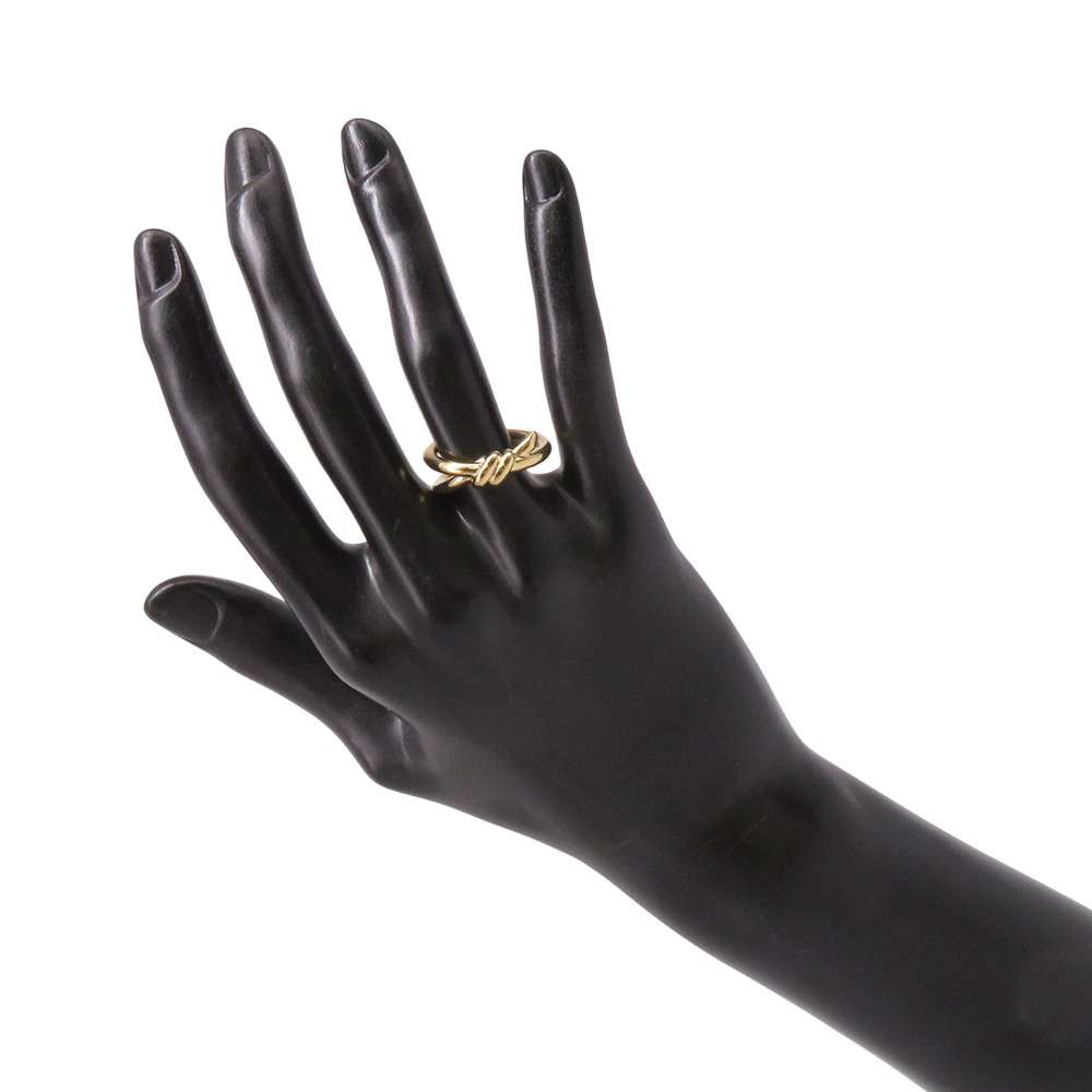 TIFFANY&Co. Knot Double Row Ring Size #Approximately1569908675 18K Yellow Gold
