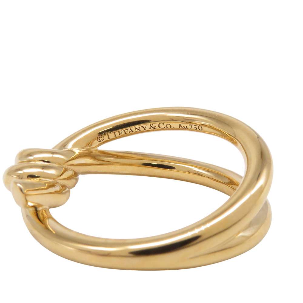 TIFFANY&Co. Knot Double Row Ring Size #Approximately1569908675 18K Yellow Gold