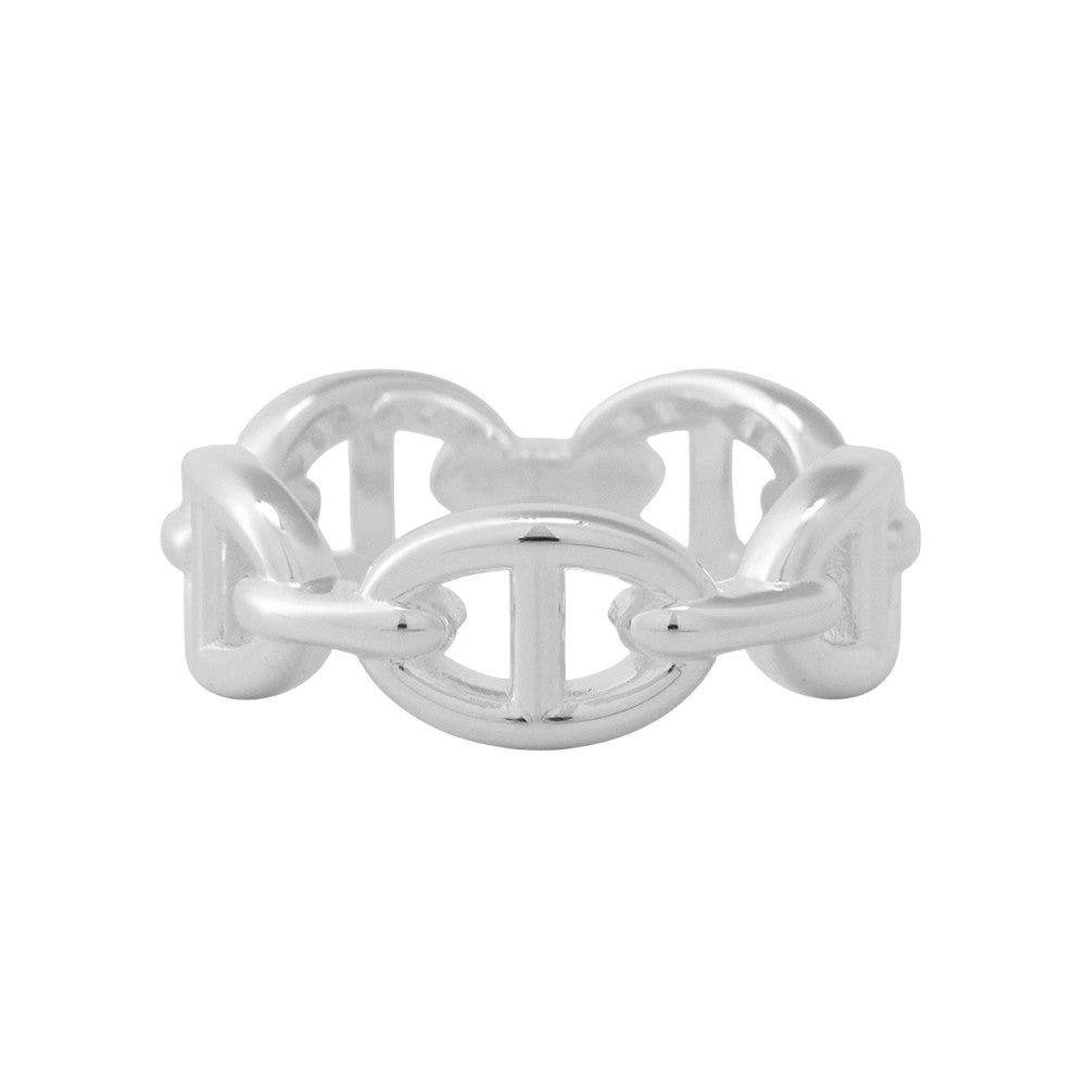 HERMES Chaine d'Ancre Anchene Ring Size 53/#13 PM SV925