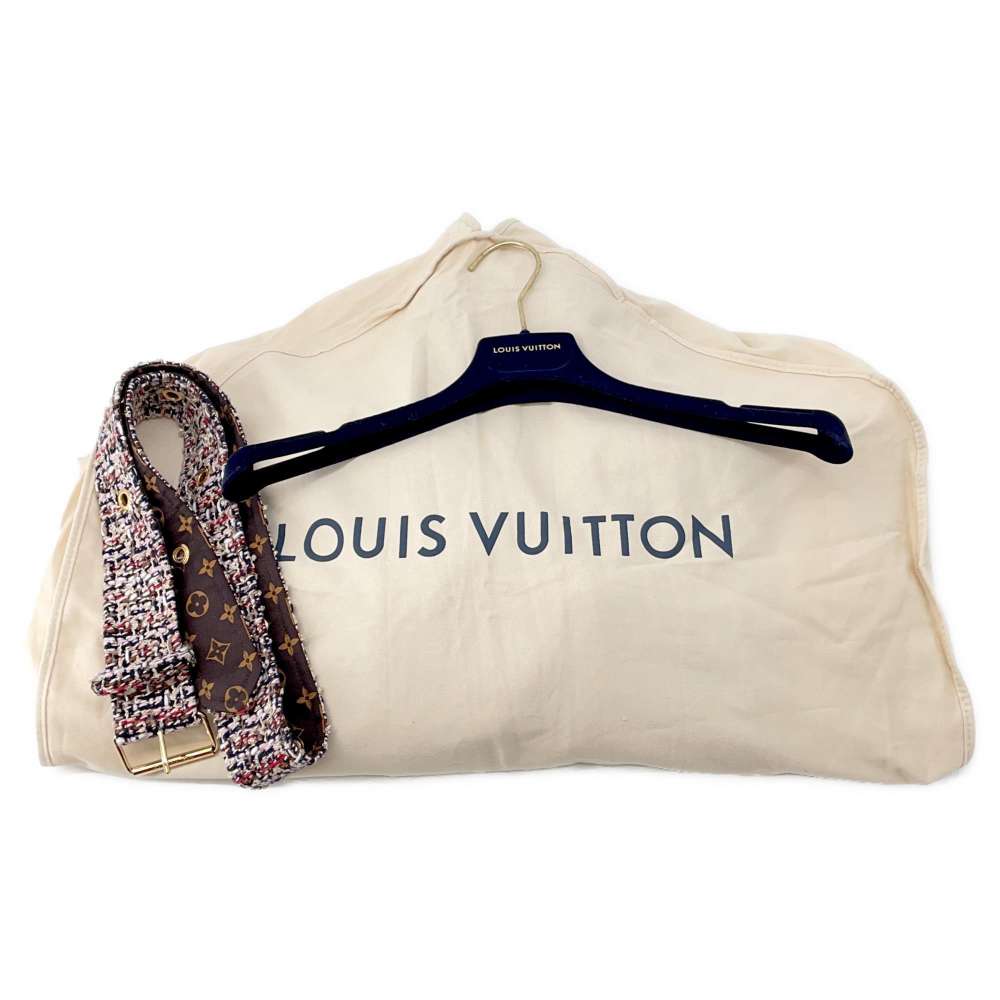 LOUIS VUITTON Belted Tweed Skater Dress Size 38 Multicolor Wool 56% Cotton19% Polyester9% Nylon9% Rayon7%