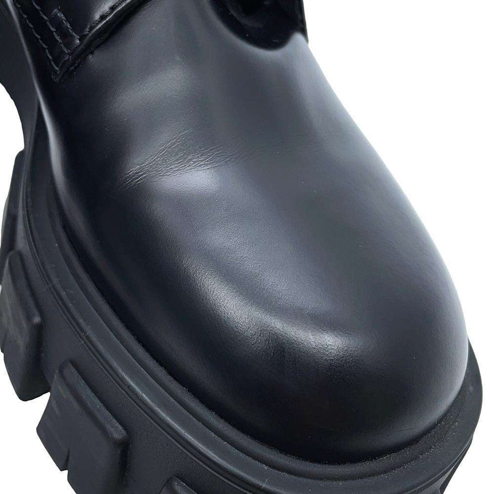 PRADA PRADA Monolith Pouch Leather x Re-Nylon Combat Boots Black1T255M Leather Nylon Size 37 2/1