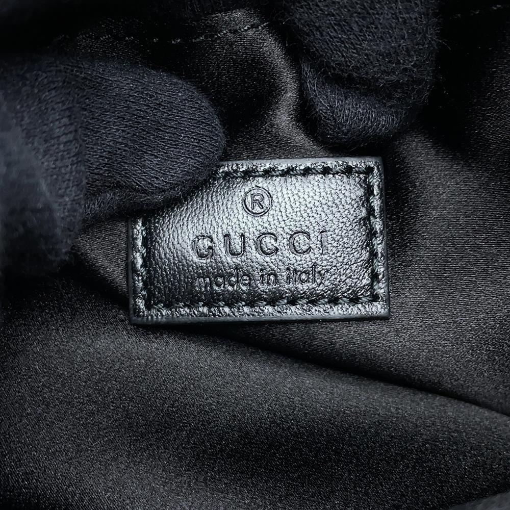 GUCCI Horsebit Slim Small Shoulder Bag Black774719 GGDenim
