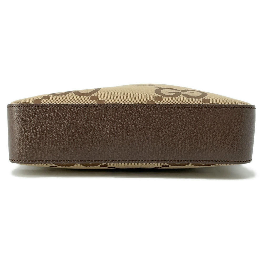GUCCI Jumbo GG Messenger Beige/Brown675891 Canvas Leather
