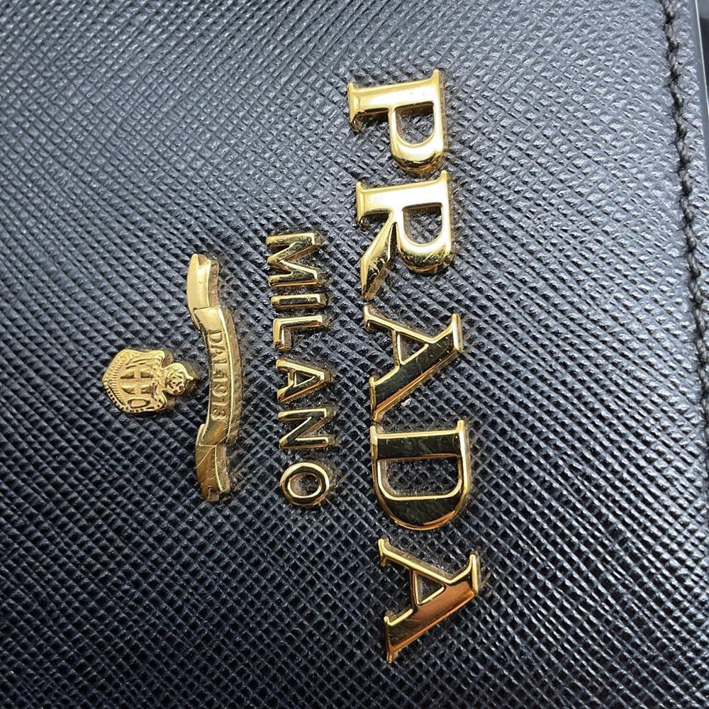 PRADA 2WAYBag Black1BA227 Leather