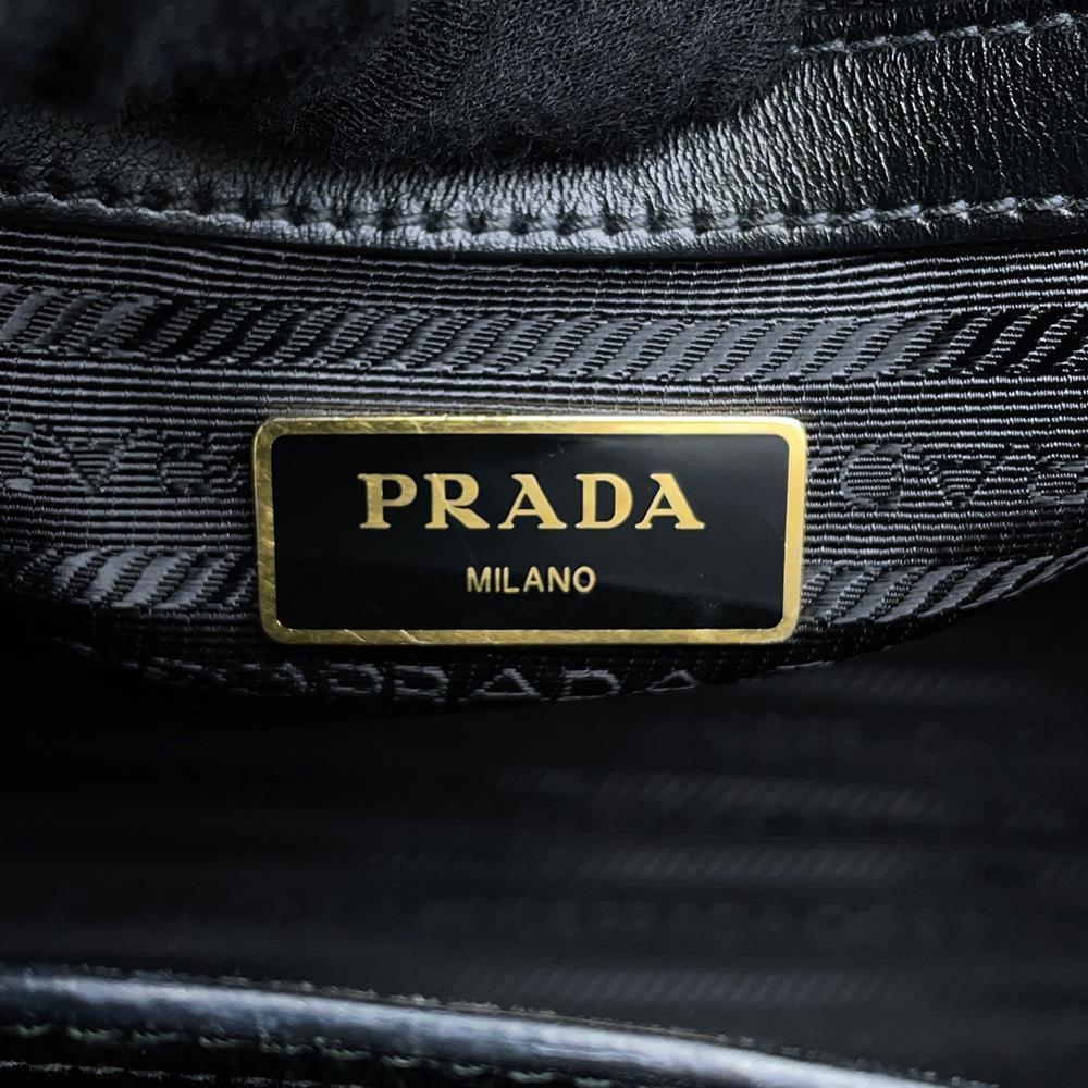 PRADA 2WAYBag Black1BA227 Leather