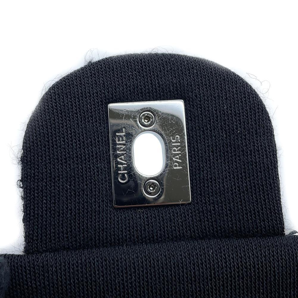 CHANEL Matelasse ChainShoulder Black/WhiteA92533 Tweed Cotton Jersey