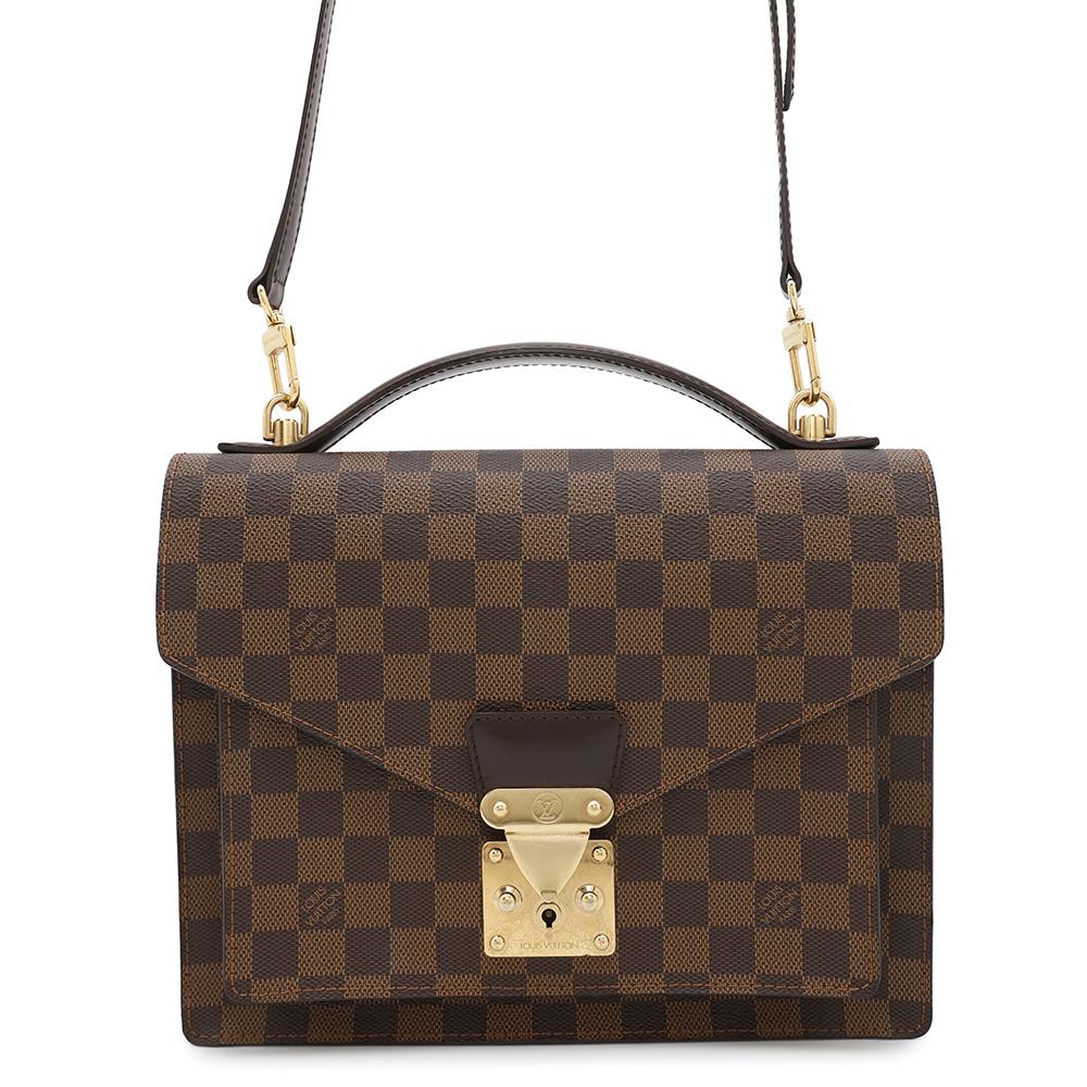 LOUIS VUITTON Monceau SPO RedN48088 Damier Ebene Canvas