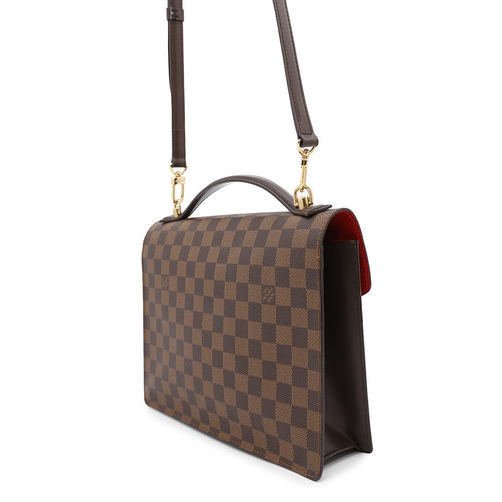 LOUIS VUITTON Monceau SPO RedN48088 Damier Ebene Canvas
