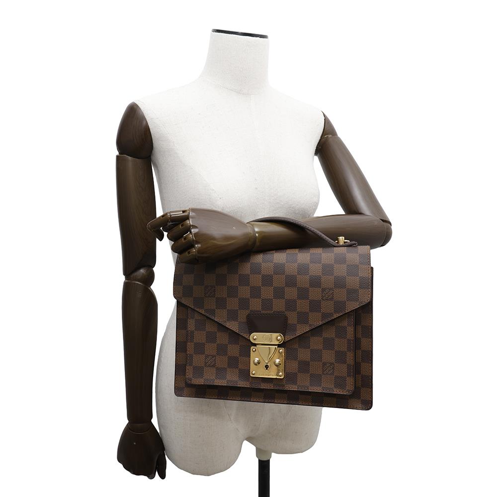 LOUIS VUITTON Monceau SPO RedN48088 Damier Ebene Canvas