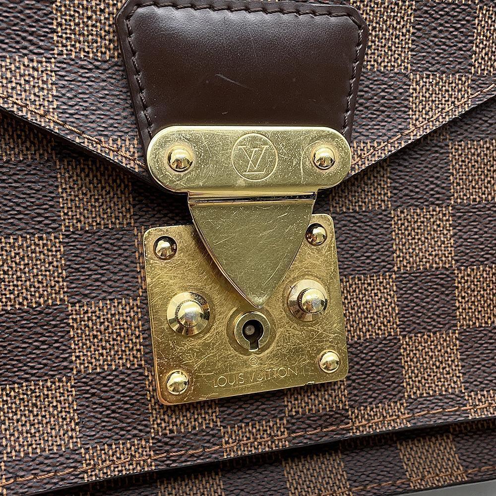 LOUIS VUITTON Monceau SPO RedN48088 Damier Ebene Canvas