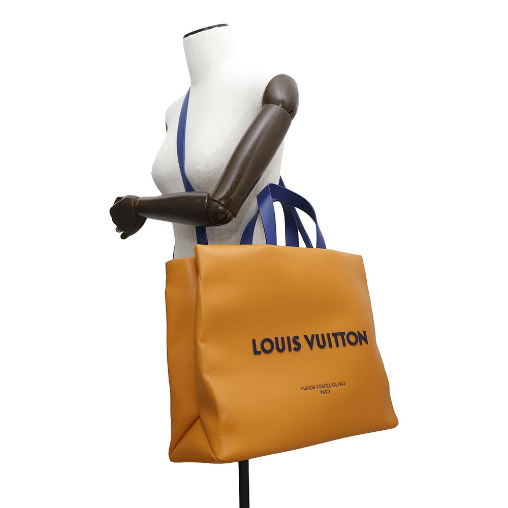 LOUIS VUITTON Shopper tote SaffronM24457 Leather Size MM