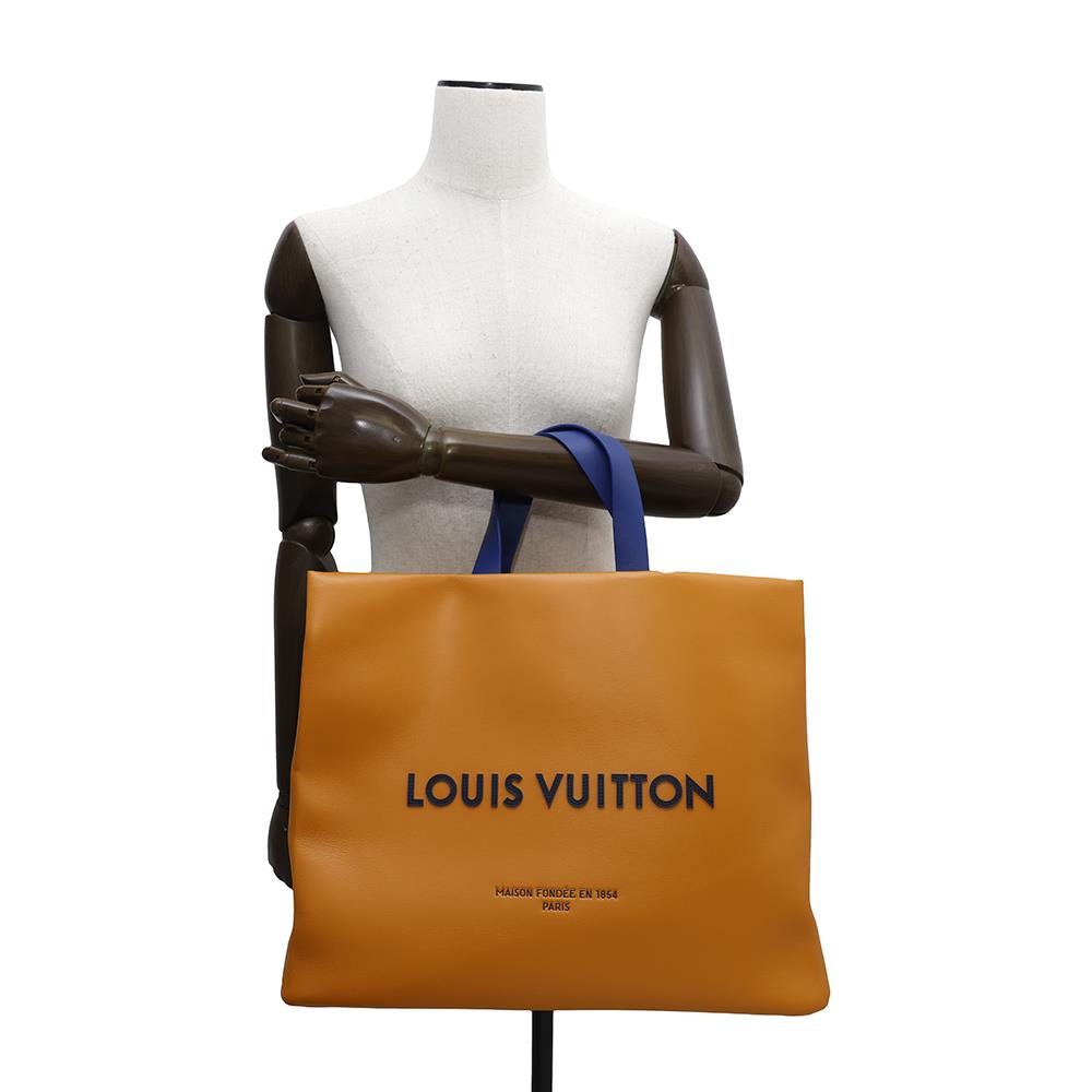 LOUIS VUITTON Shopper tote SaffronM24457 Leather Size MM