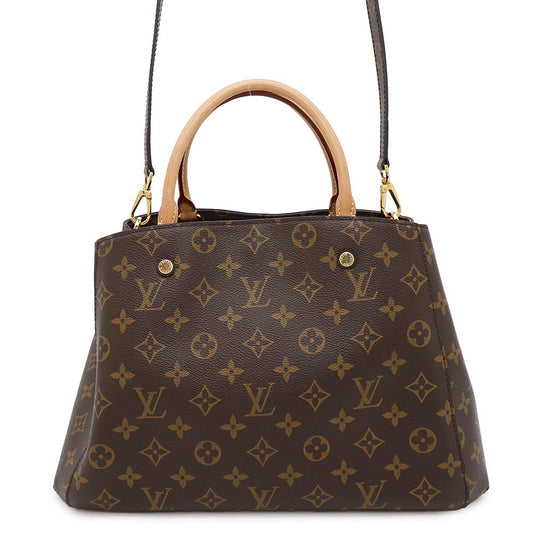 LOUIS VUITTON Montaigne BordeauxM41055 Monogram Size BB