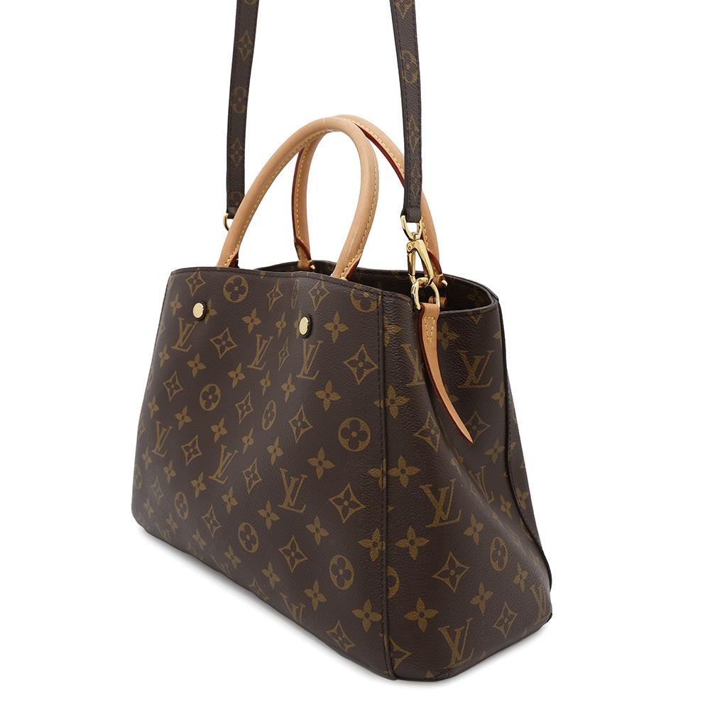 LOUIS VUITTON Montaigne BordeauxM41055 Monogram Size BB