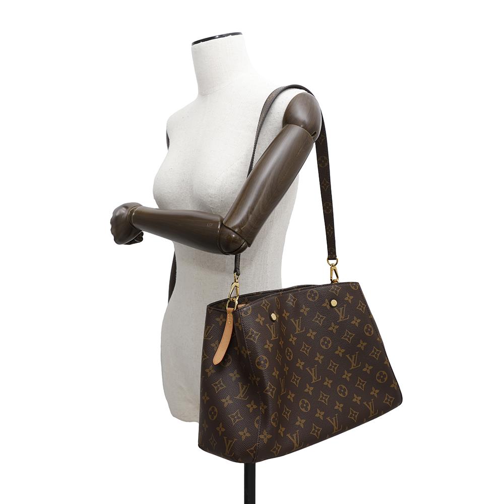 LOUIS VUITTON Montaigne BordeauxM41055 Monogram Size BB