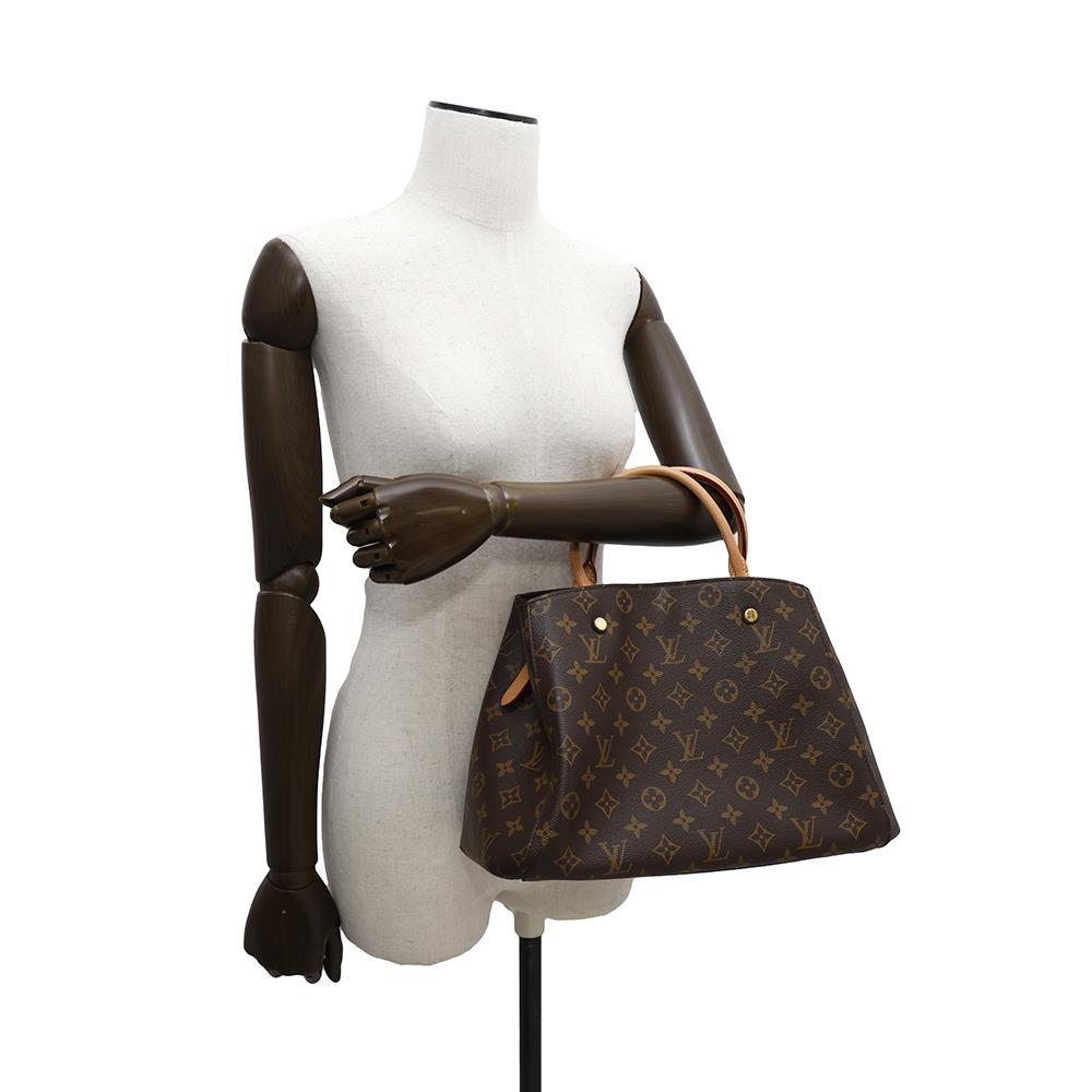 LOUIS VUITTON Montaigne BordeauxM41055 Monogram Size BB