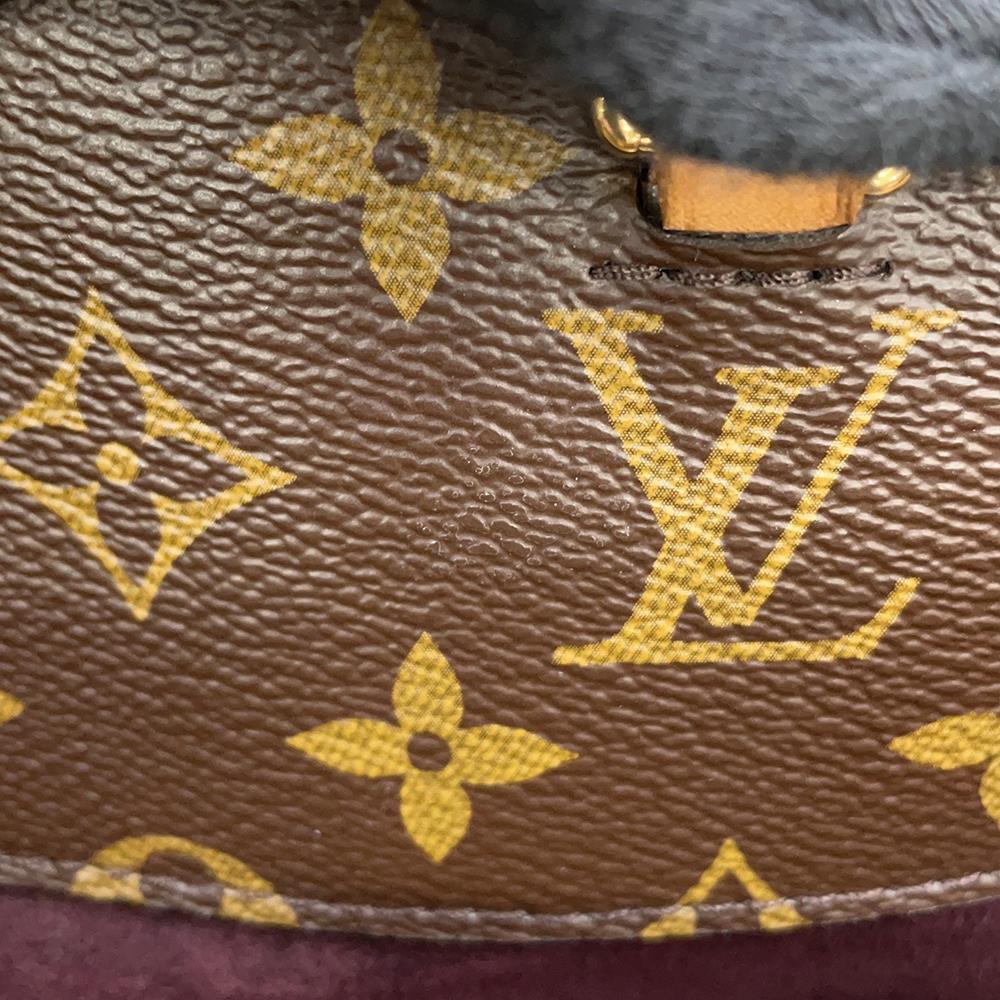 LOUIS VUITTON Montaigne BordeauxM41055 Monogram Size BB