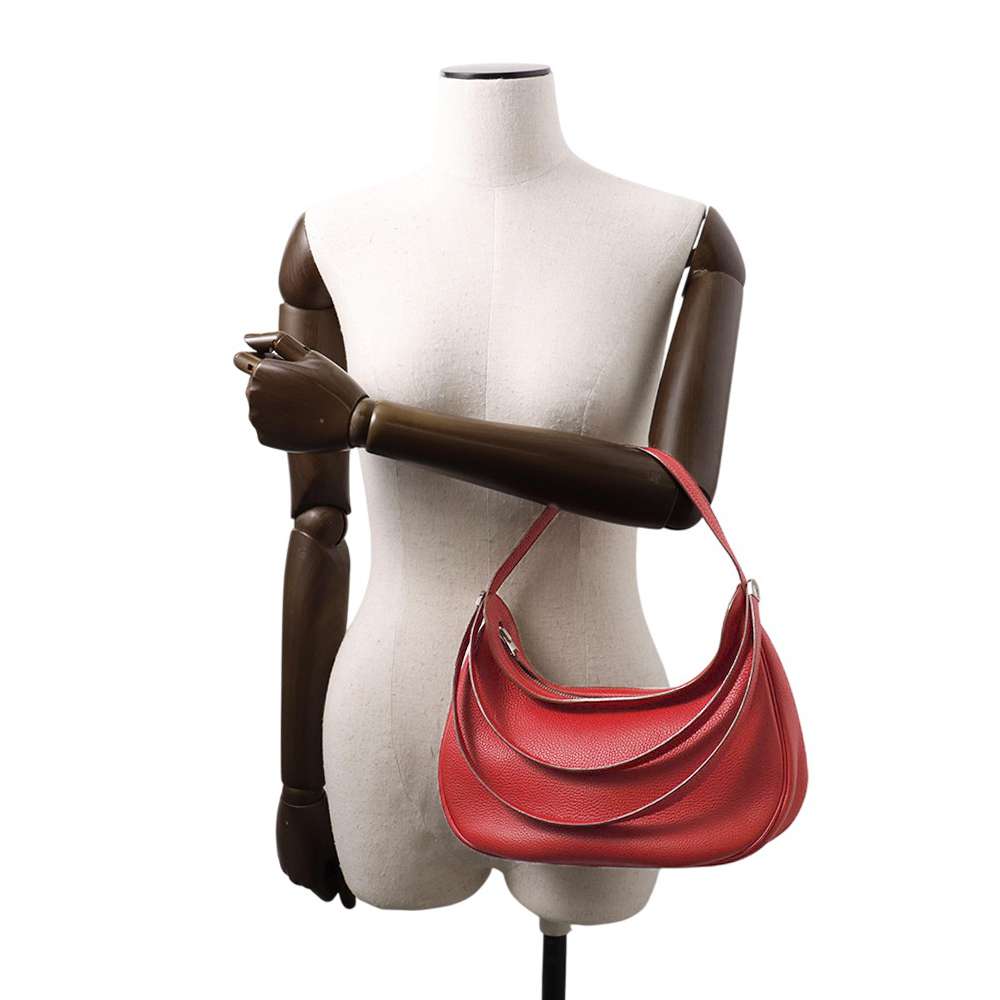 HERMES Caporal Rouge Casaque Togo Leather