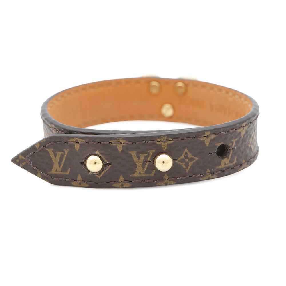 LOUIS VUITTON Bracelet・Essential V Size 15 BrownM6042G Monogram