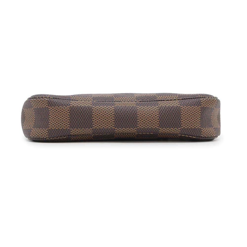 LOUIS VUITTON Mini Pochette Accessoires RedN58009 Damier Ebene Canvas