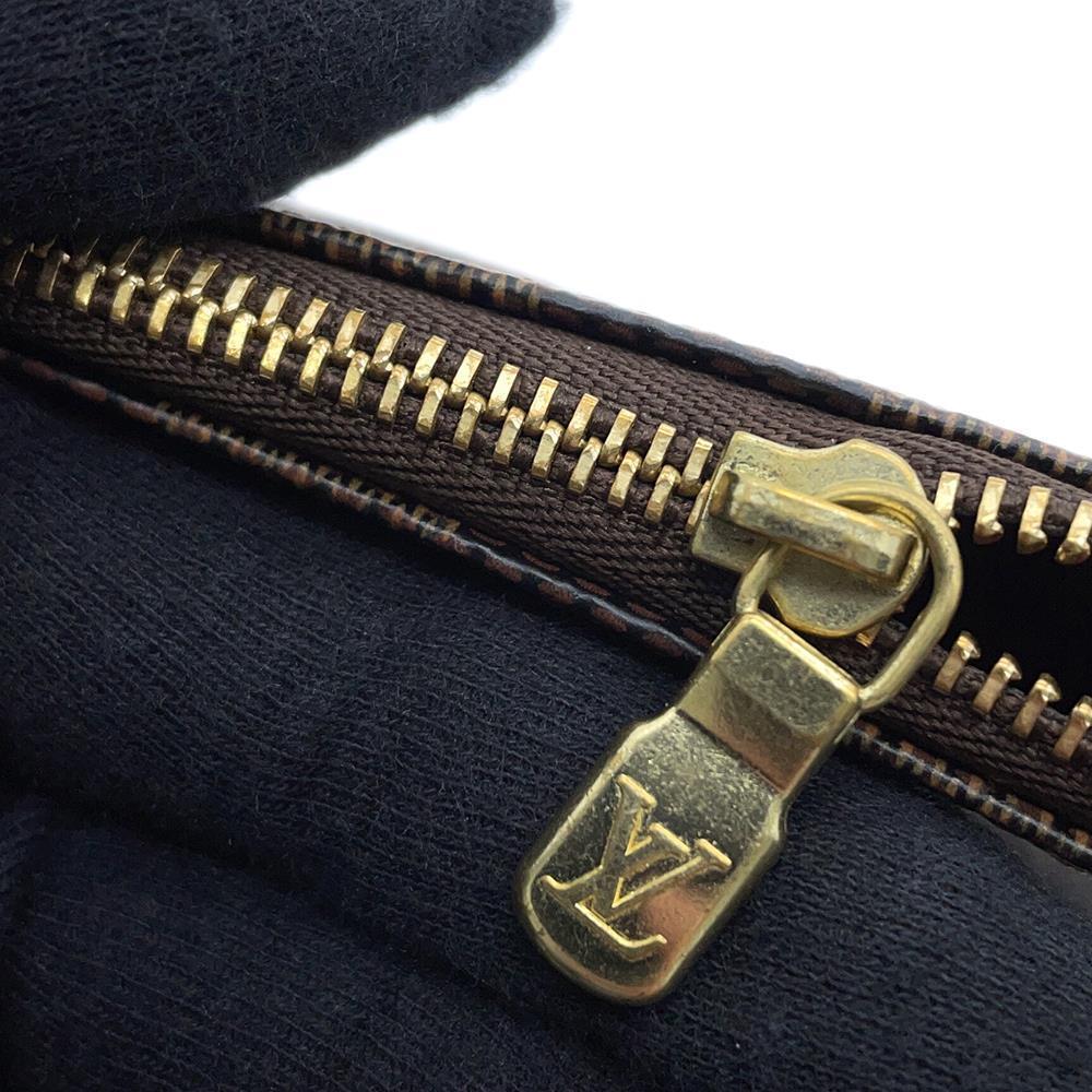 LOUIS VUITTON Mini Pochette Accessoires RedN58009 Damier Ebene Canvas