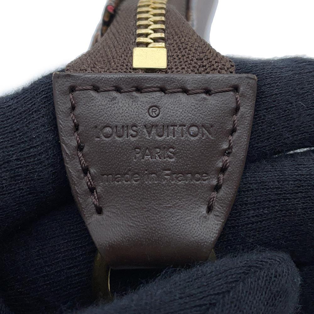 LOUIS VUITTON Mini Pochette Accessoires RedN58009 Damier Ebene Canvas