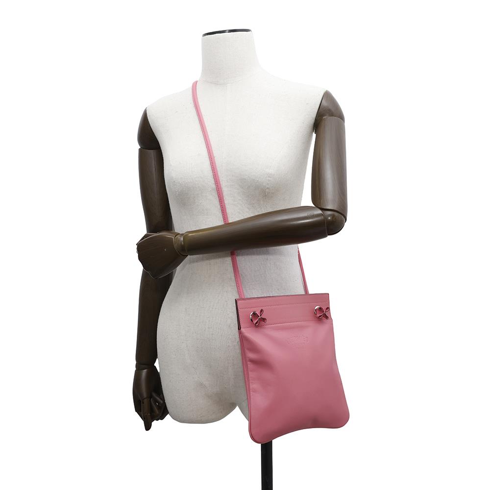HERMES Aline Rose Azalee Swift Leather Size Mini