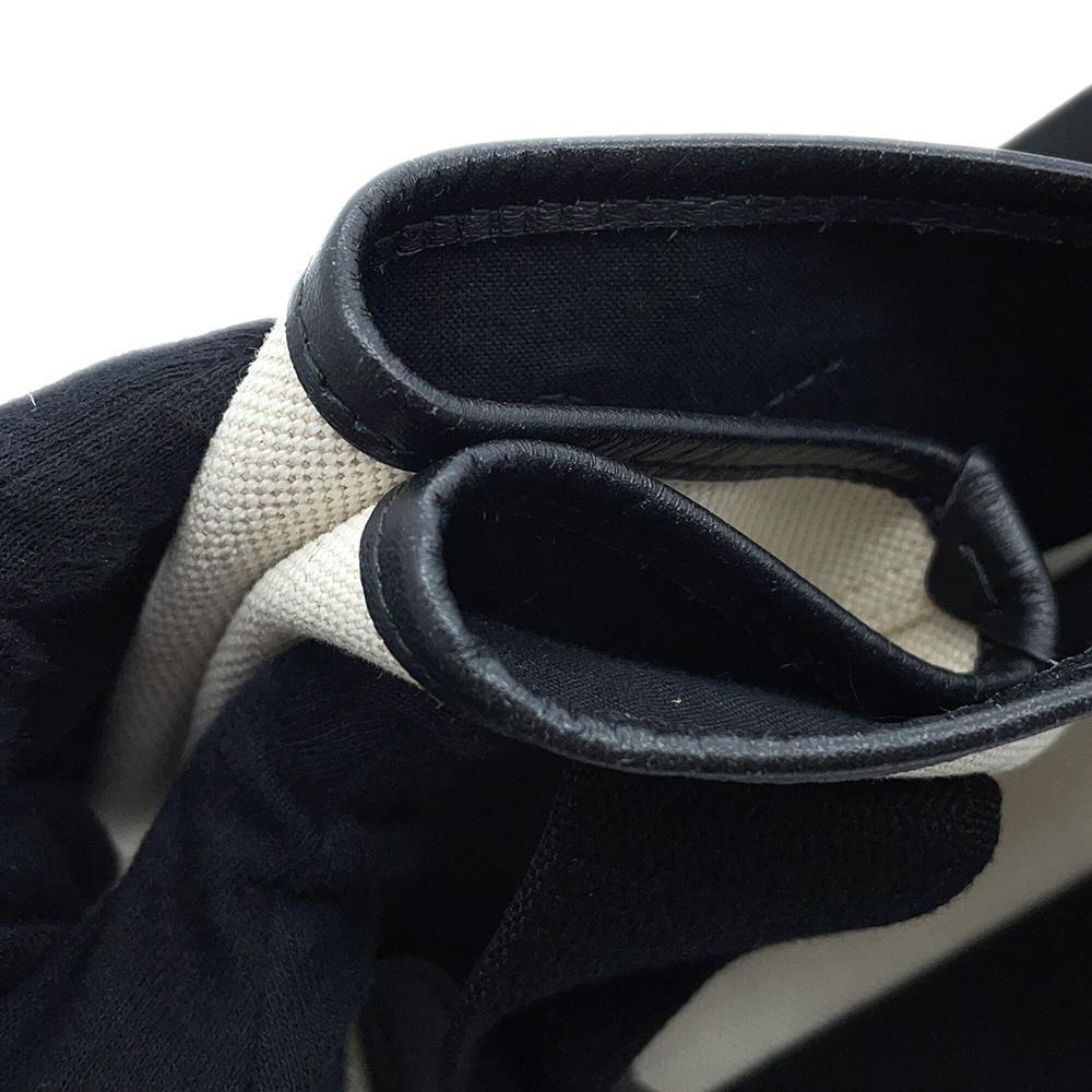 BALENCIAGA Navy Kabas Black/Natural339933 Leather Canvas