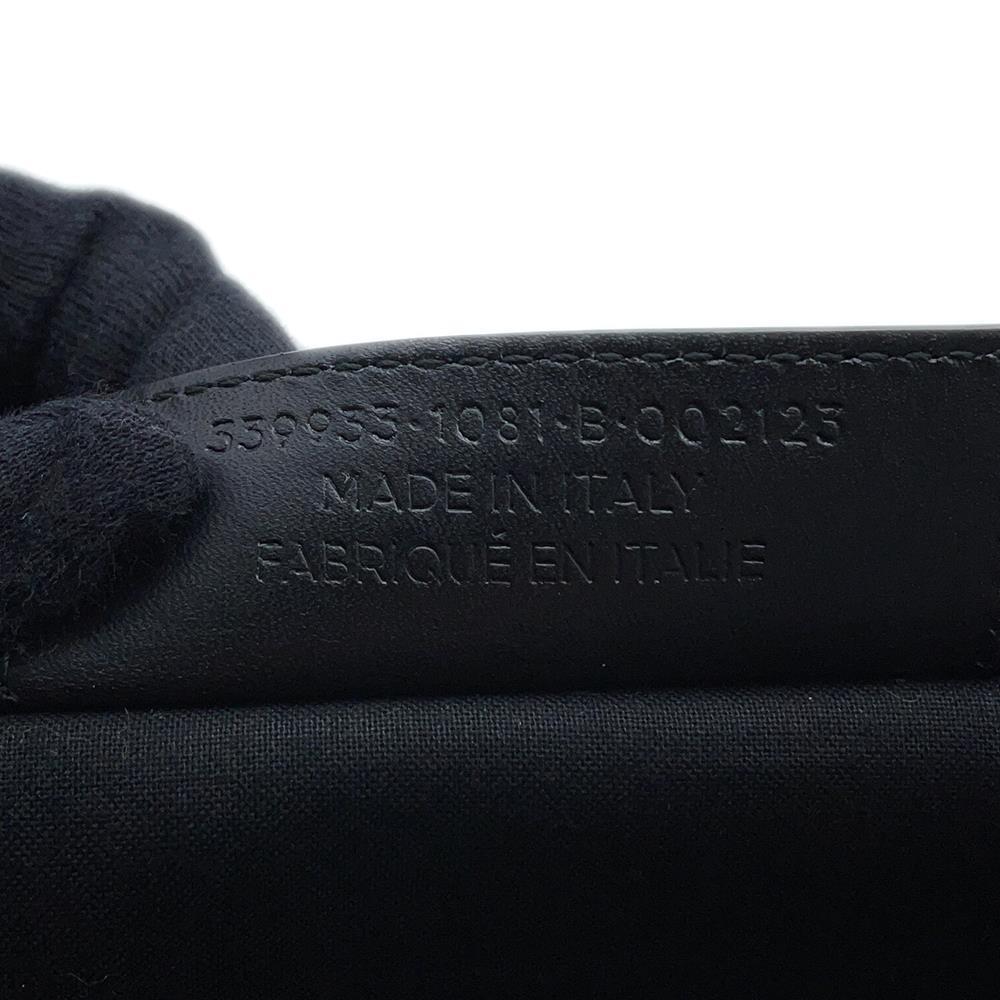 BALENCIAGA Navy Kabas Black/Natural339933 Leather Canvas