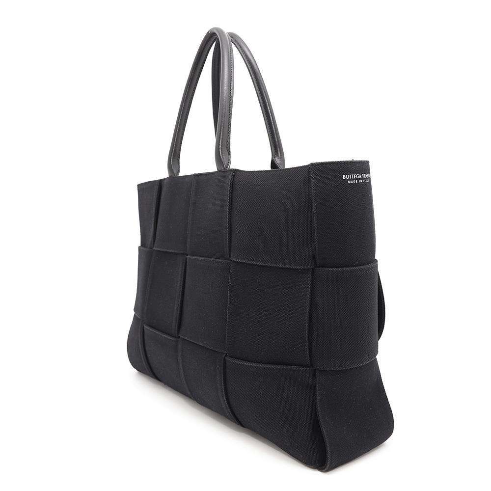 Bottega Veneta Arco Tote Bag Black718401 Canvas Size Large
