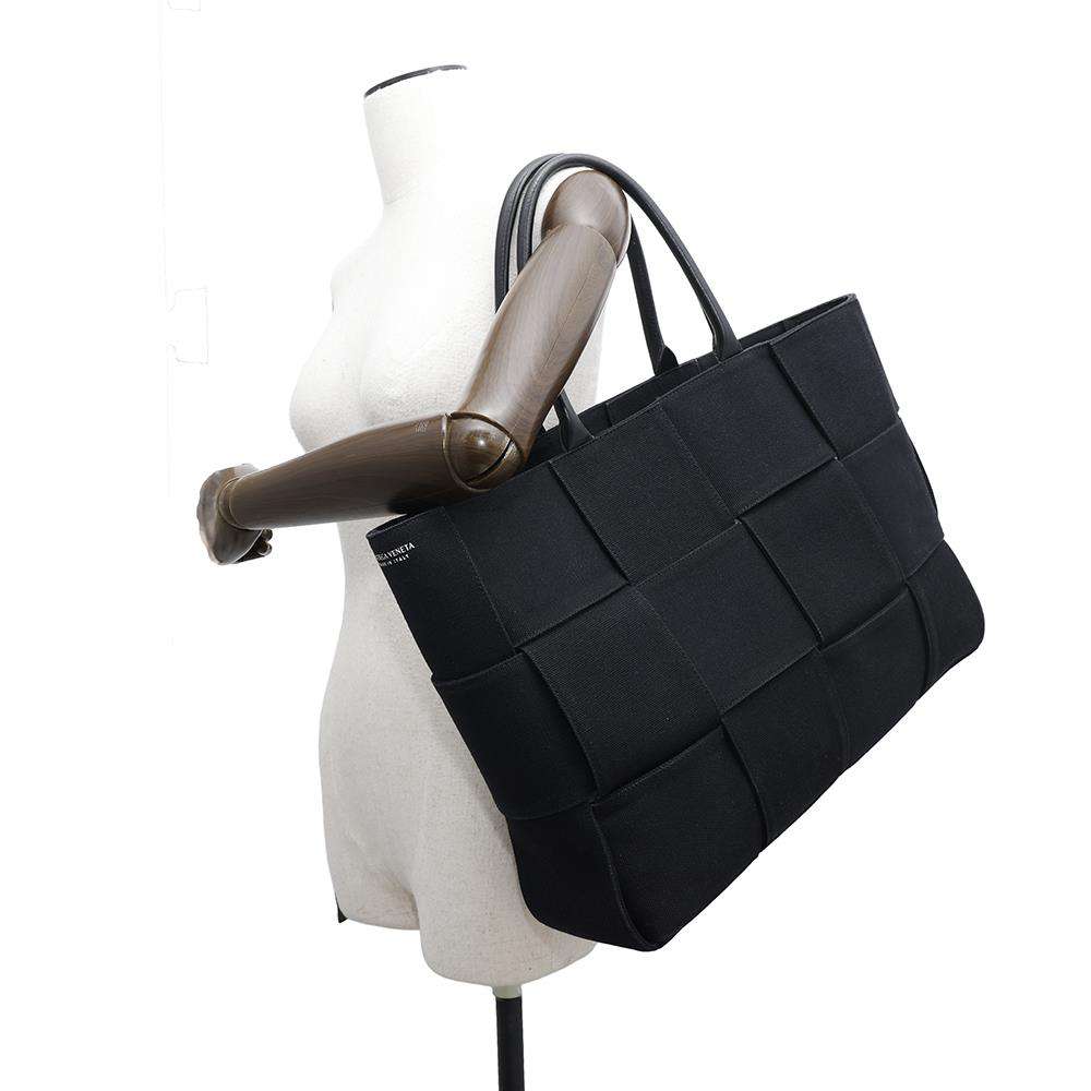 Bottega Veneta Arco Tote Bag Black718401 Canvas Size Large