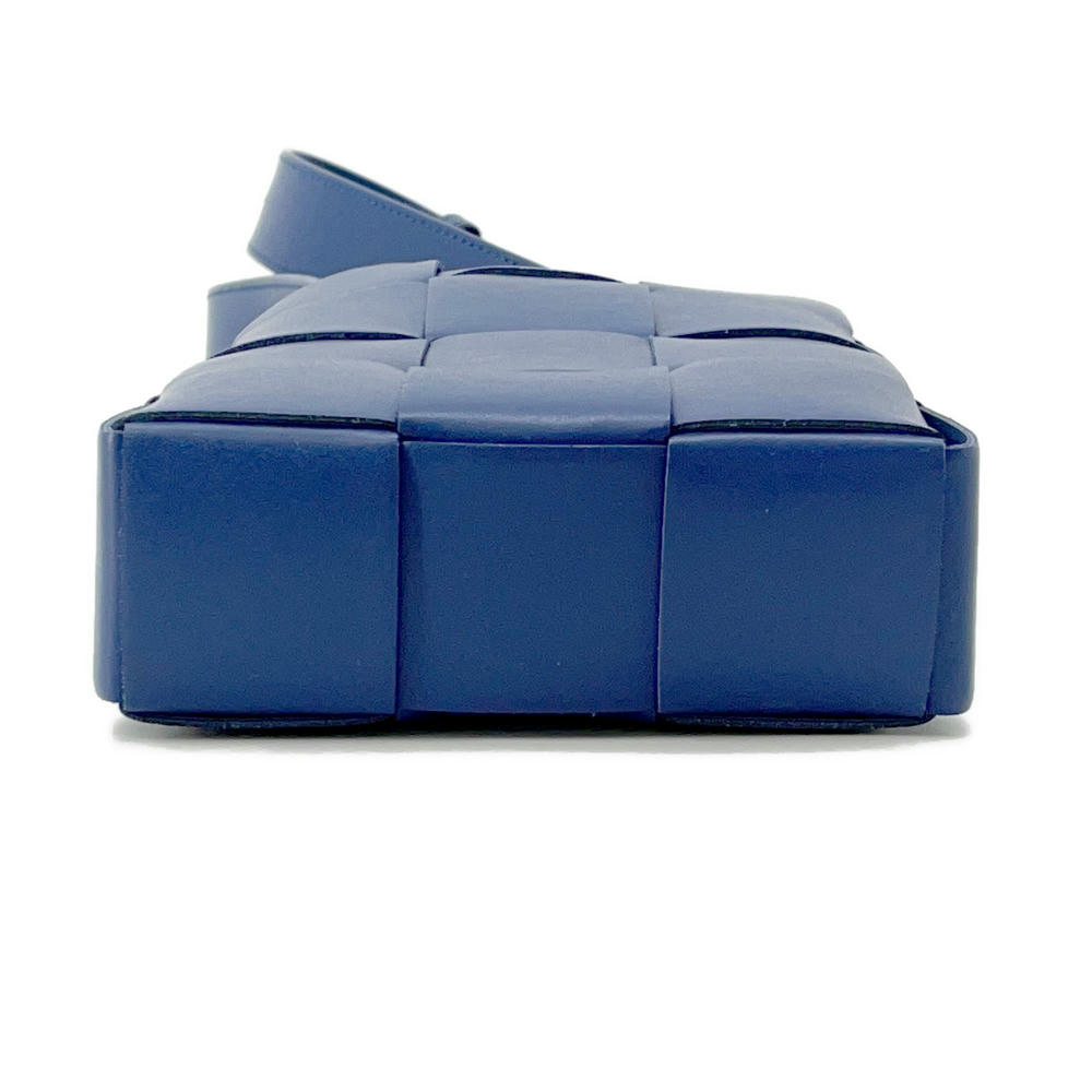 Bottega Veneta Cassette Phone Pouch Blue Leather