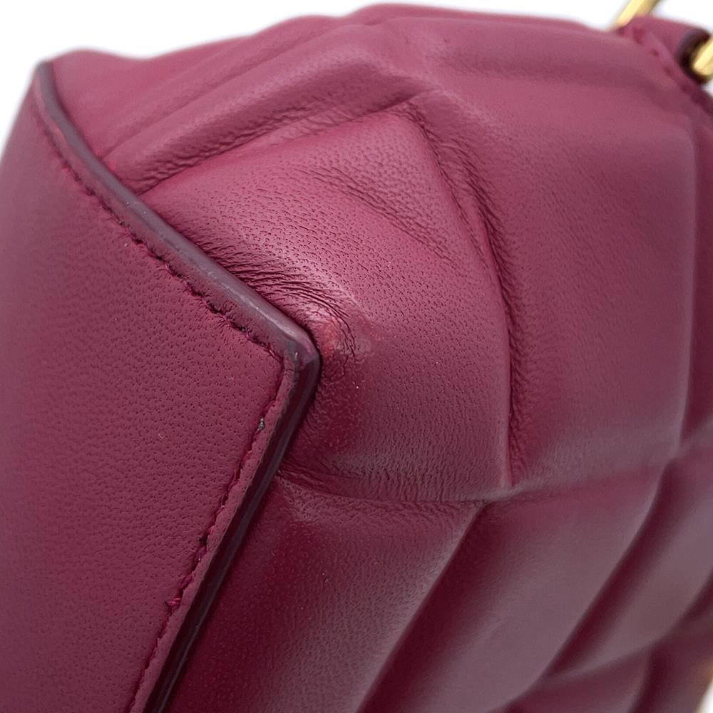 Bottega Veneta Half Moon Shoulder Bag Bordeaux Leather