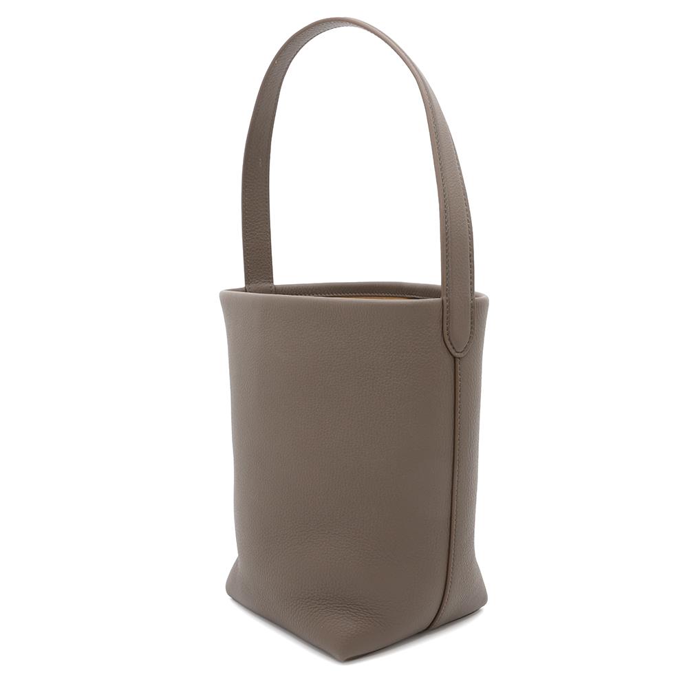 The Row N/S Park Tote Bag Brown Leather Size Small
