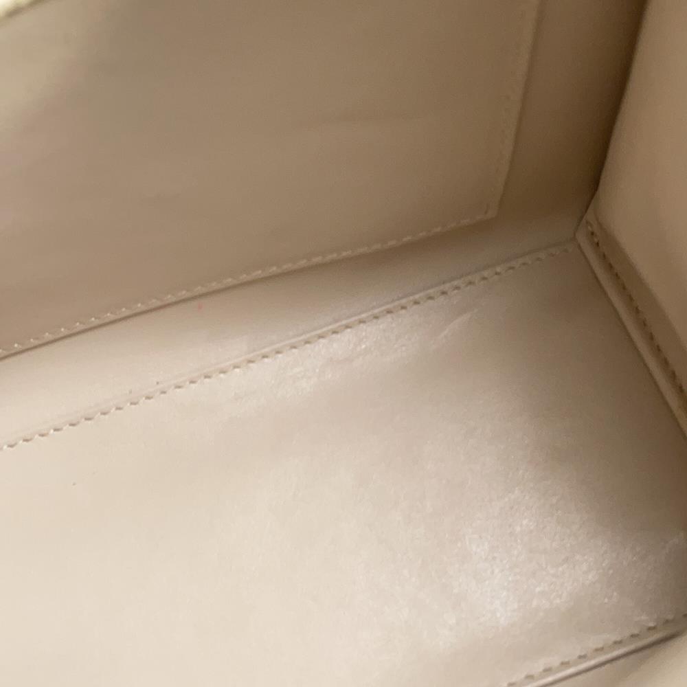Valextra Valextra Iside 2way Bag White/Red Leather Size Mini