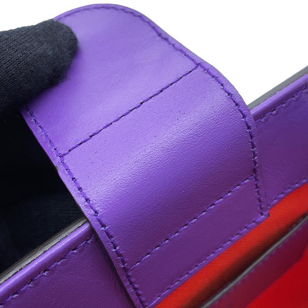 GUCCI GG embossed 2wayHandbag Purple/Orange696010 Leather