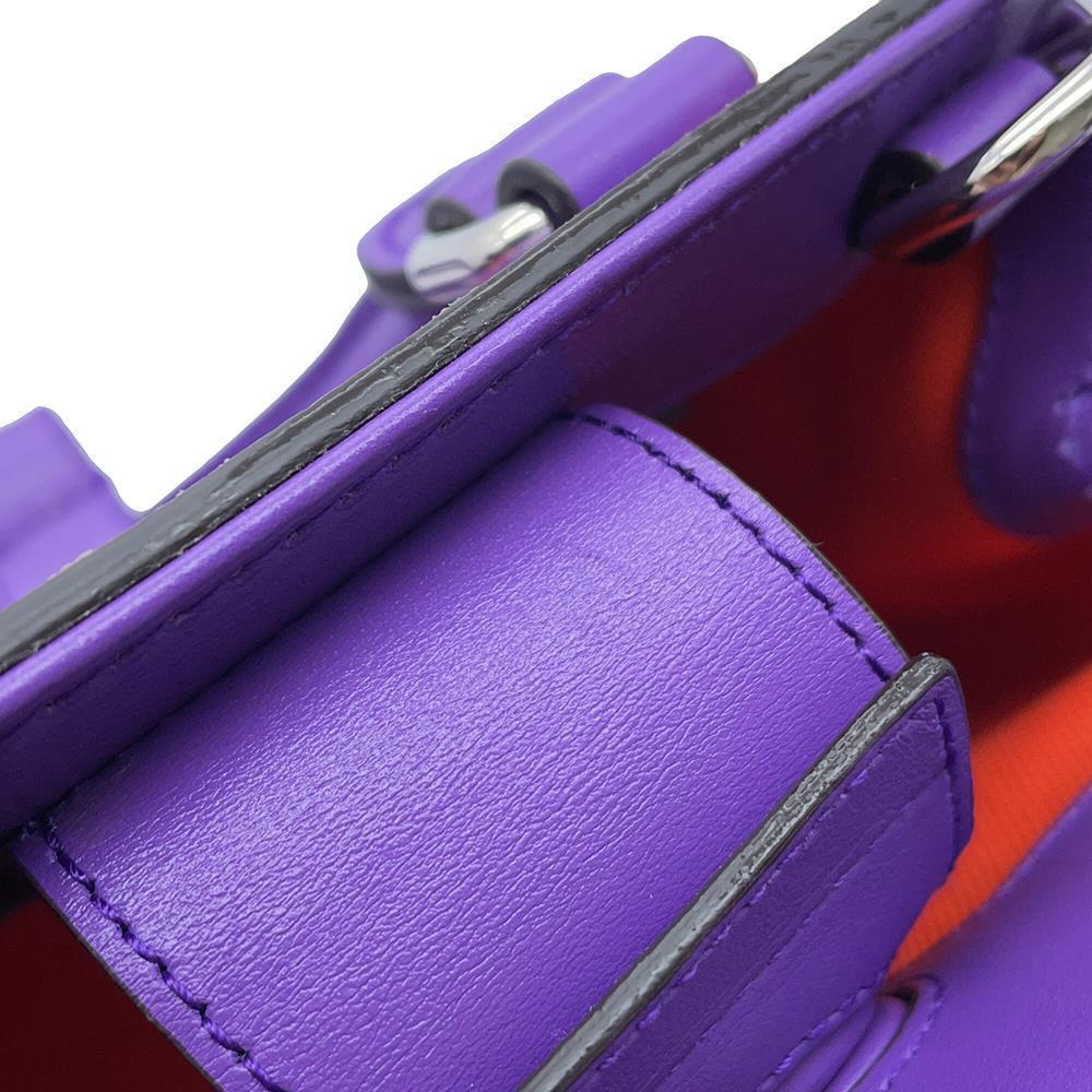 GUCCI GG embossed 2wayHandbag Purple/Orange696010 Leather