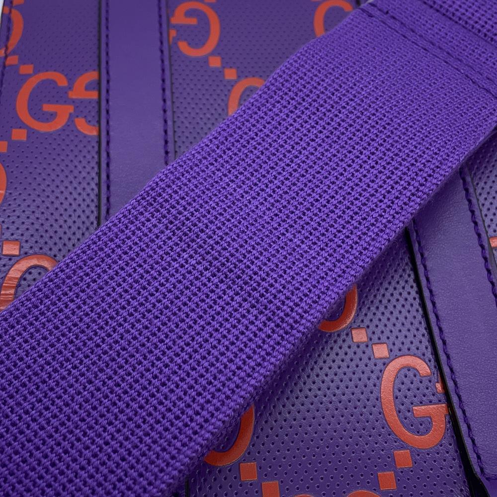 GUCCI GG embossed 2wayHandbag Purple/Orange696010 Leather