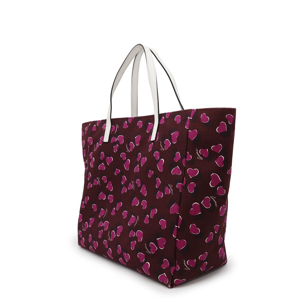 GUCCI Heart Tote Bag Bordeaux/Pink282439 Canvas Leather