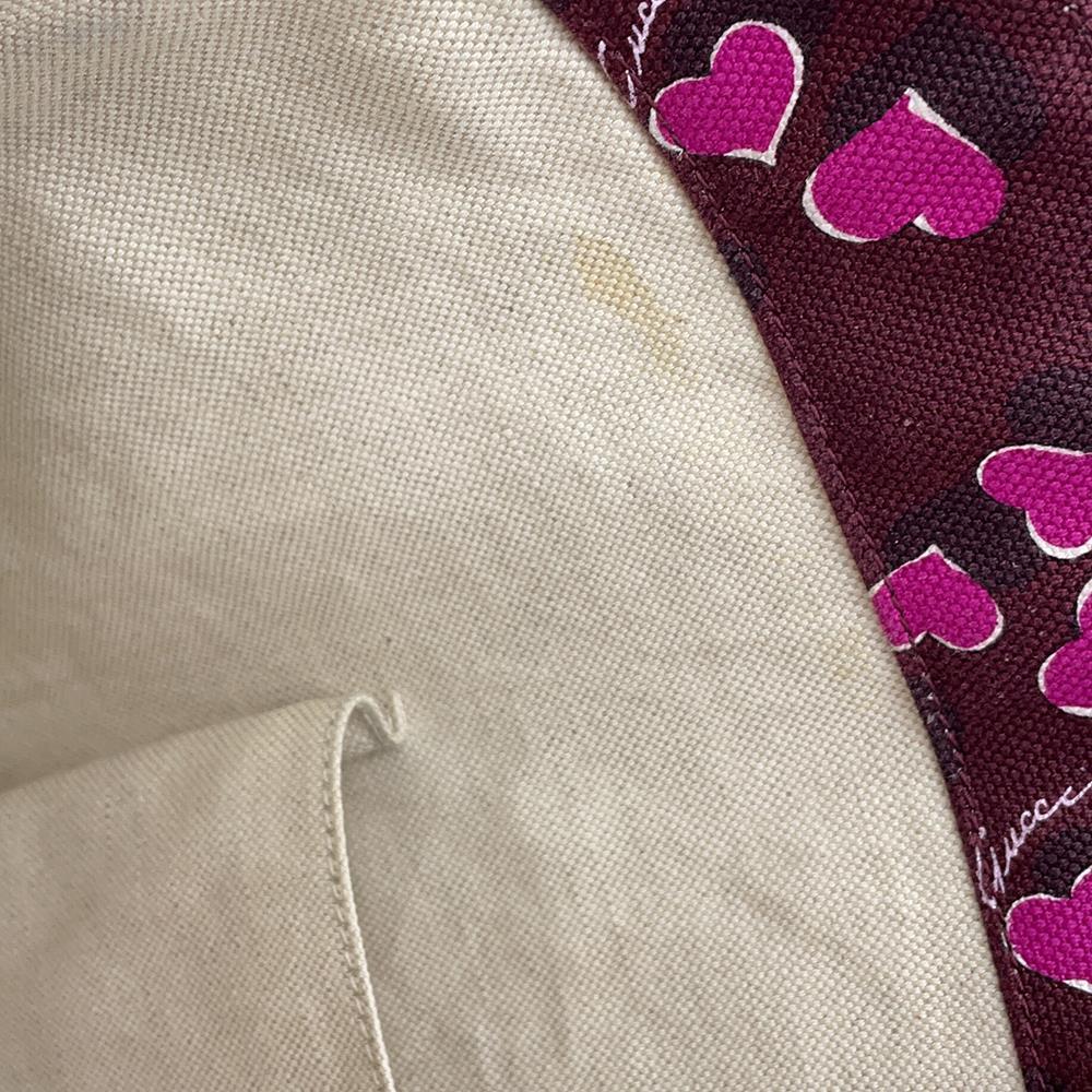 GUCCI Heart Tote Bag Bordeaux/Pink282439 Canvas Leather