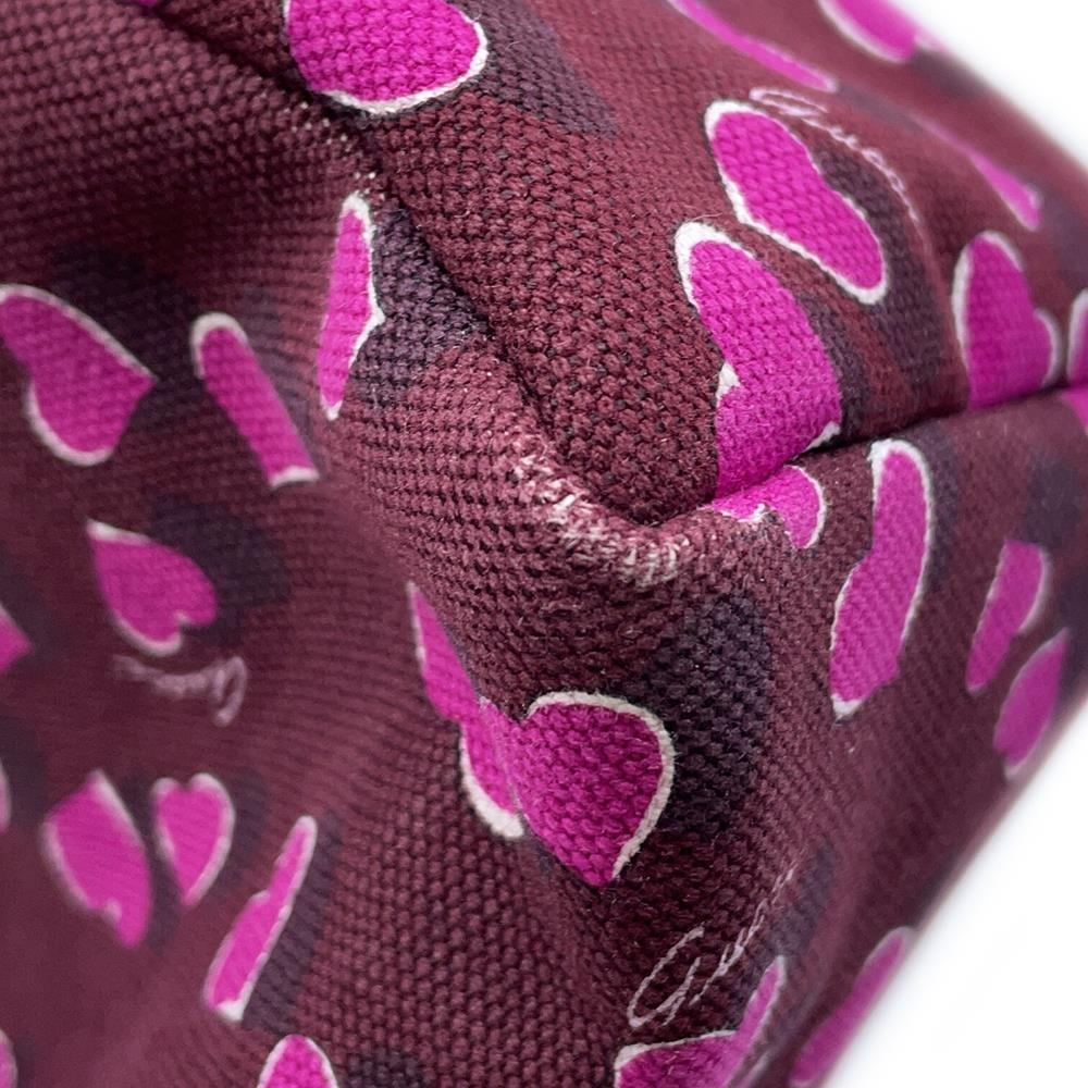 GUCCI Heart Tote Bag Bordeaux/Pink282439 Canvas Leather