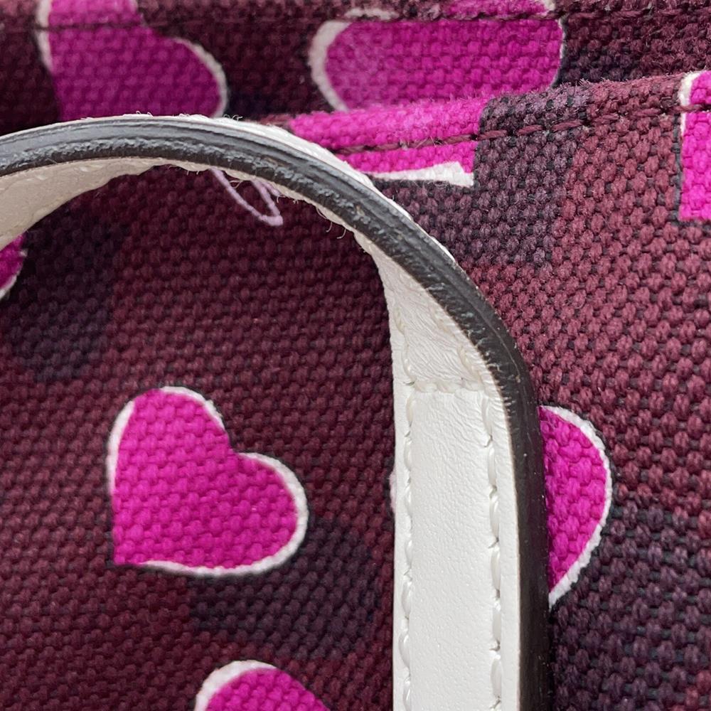 GUCCI Heart Tote Bag Bordeaux/Pink282439 Canvas Leather