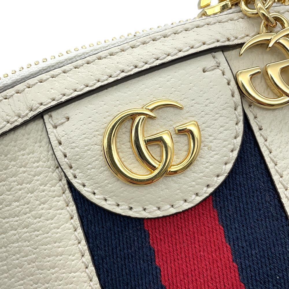 GUCCI Ophidia Shoulder Bag Ivory719881 Leather