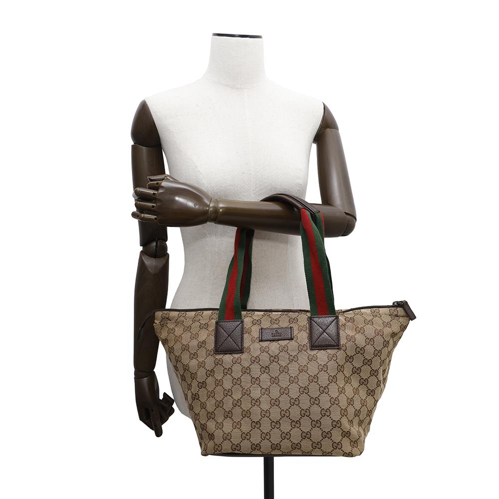 GUCCI GG Canvas Tote Bag Beige131230 GG Canvas
