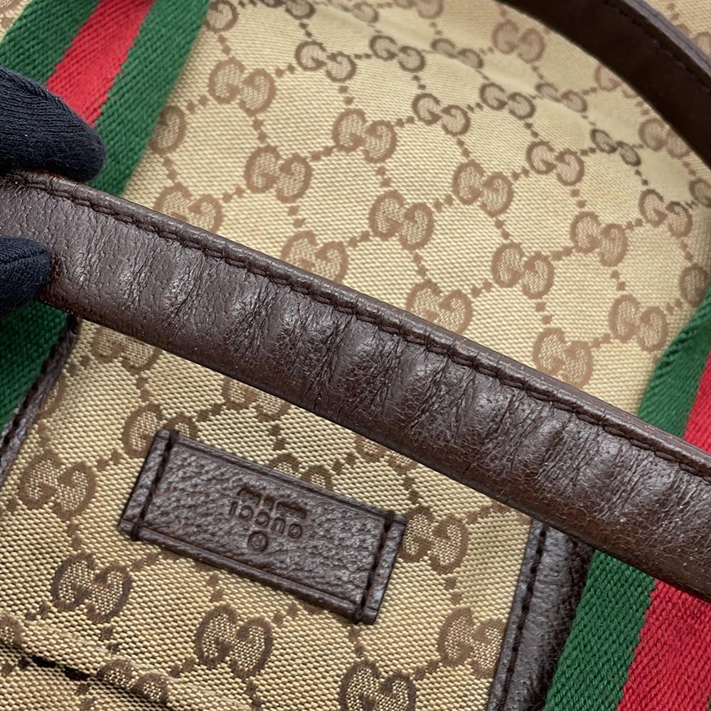 GUCCI GG Canvas Tote Bag Beige131230 GG Canvas