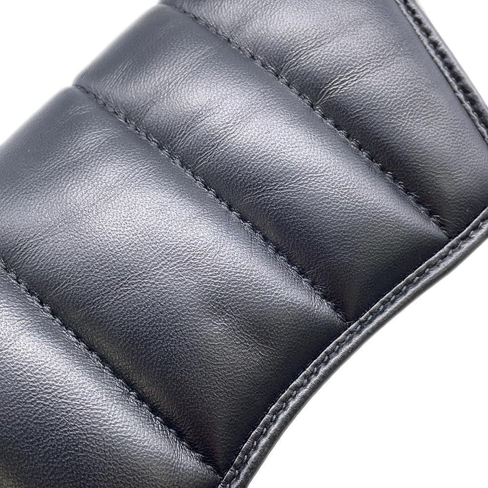 GUCCI Horsebit Shoulder Bag Black764339 Leather