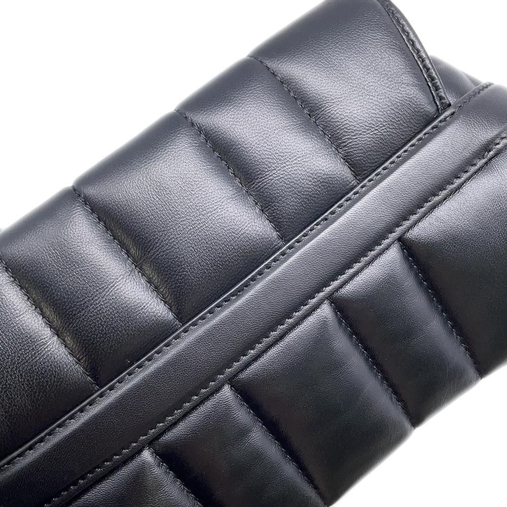GUCCI Horsebit Shoulder Bag Black764339 Leather